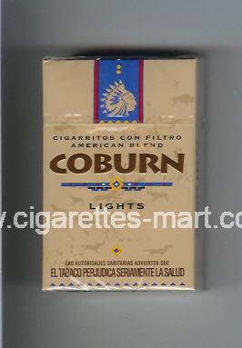Coburn (design 1) (Lights / American Blend) ( hard box cigarettes )