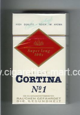Cortina (german version) (design 1) No 1 (Simon Arzt / Leicht) ( hard box cigarettes )