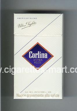 Cortina (german version) (design 2) (Super Slim /American Blend / Ultra Lights) ( hard box cigarettes )
