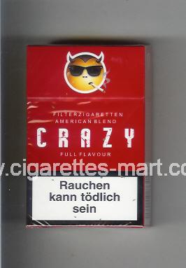 Crazy (german version) (design 2) (American Blend / Full Flavour) ( hard box cigarettes )