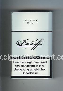 Davidoff (design 1) (Blue / Selection No 3) ( hard box cigarettes )