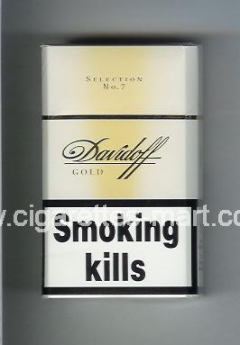Davidoff (design 1) (Gold / Selection No 7) ( hard box cigarettes )