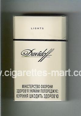 Davidoff (design 1) (Lights) ( hard box cigarettes )