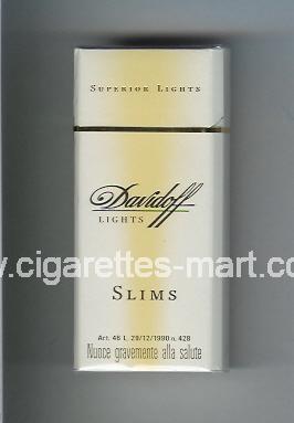Davidoff (design 1) (Lights / Superior Lights / Slims) ( hard box cigarettes )