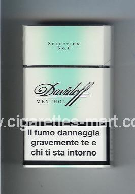 Davidoff (design 1) (Menthol / Selection No 6) ( hard box cigarettes )