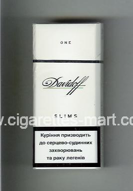 Davidoff (design 1) (One / Slims) ( hard box cigarettes )