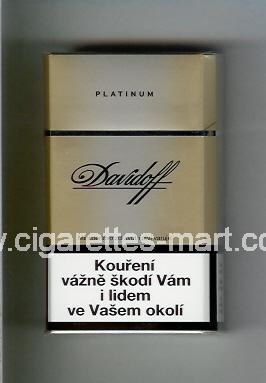 Davidoff (design 1) (Platinum) ( hard box cigarettes )