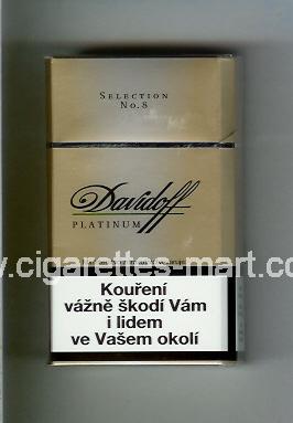 Davidoff (design 1) (Platinum / Selection No 8) ( hard box cigarettes )