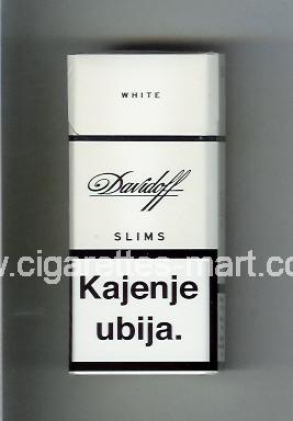 Davidoff (design 1) (White / Slims) ( hard box cigarettes )