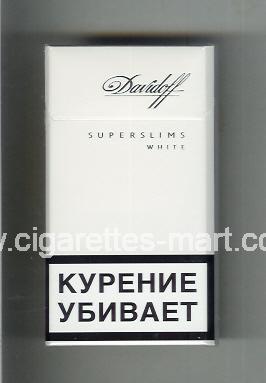 Davidoff (design 5) (White / Superslims) ( hard box cigarettes )