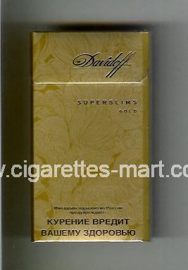 Davidoff (design 5A) (Superslims / Gold) ( hard box cigarettes )