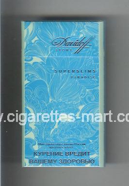 Davidoff (design 5B) (Superslims / Paradise / Aroma) ( hard box cigarettes )