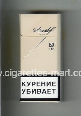 Davidoff (design 6) (Gold / Slims) ( hard box cigarettes )