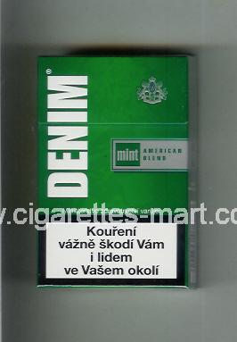 Denim (design 2) (Mint / American Blend) ( hard box cigarettes )