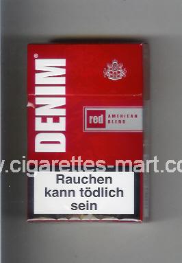 Denim (design 2) (Red / American Blend) ( hard box cigarettes )