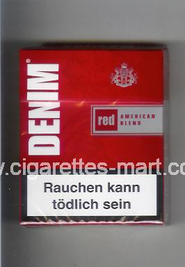 Denim (design 2) (Red / American Blend) ( hard box cigarettes )