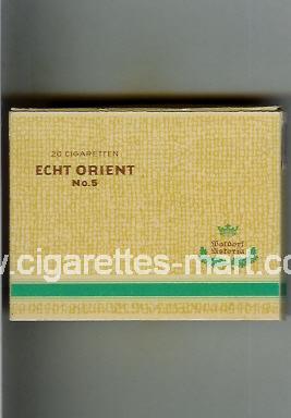 Echt Orient (No 5) (yellow & green) ( box cigarettes )