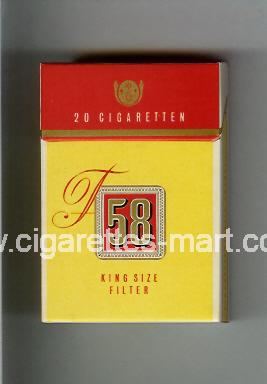 F 58 ( hard box cigarettes )
