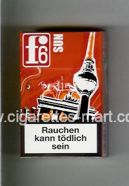 F 6 (german version) (collection design 1A) (Berlin / Sun) ( hard box cigarettes )
