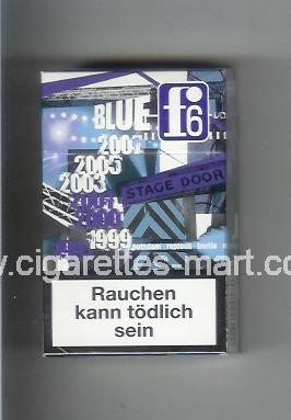 F 6 (german version) (collection design 2B) (Blue) ( hard box cigarettes )