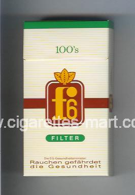 F 6 (german version) (design 1) (Filter) ( hard box cigarettes )