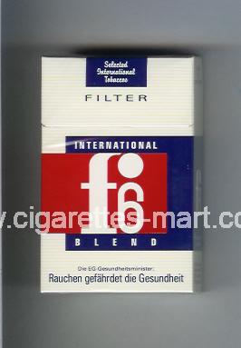 F 6 (german version) (design 2) (International Blend / Filter) ( hard box cigarettes )