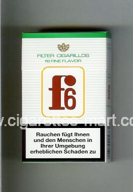 F 6 (german version) (design 3) (Filter Cigarillos / Fine Flavor) ( hard box cigarettes )