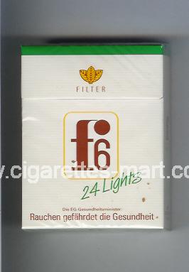 F 6 (german version) (design 3) (Lights / Filter) ( hard box cigarettes )