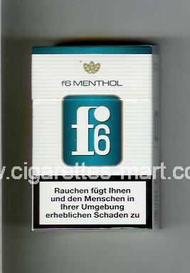 F 6 (german version) (design 3) (Menthol) ( hard box cigarettes )