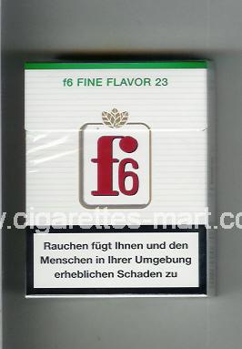 F 6 (german version) (design 4) (Fine Flavor) ( hard box cigarettes )