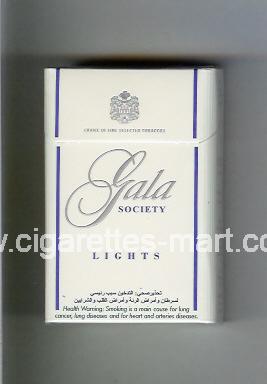Gala (german version) (design 1A) (Society / Lights) ( hard box cigarettes )