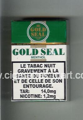 Gold Seal (design 3) (Menthol) ( hard box cigarettes )