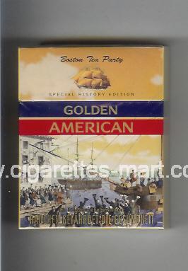 Golden American (german version) (collection design 1B) (Boston Tea Party) ( hard box cigarettes )