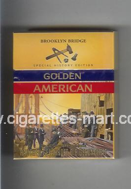 Golden American (german version) (collection design 1C) (Brooklyn Bridge) ( hard box cigarettes )