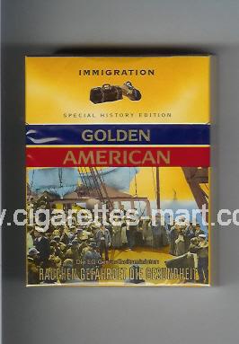 Golden American (german version) (collection design 1E) (Immigration) ( hard box cigarettes )