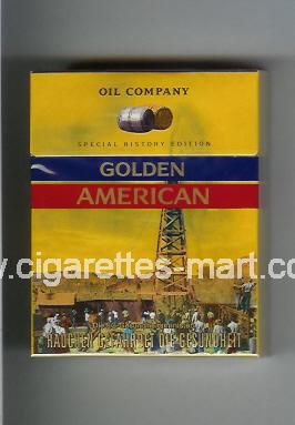 Golden American (german version) (collection design 1G) (Oil Company) ( hard box cigarettes )