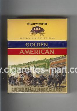 Golden American (german version) (collection design 1H) (Stagecoach) ( hard box cigarettes )