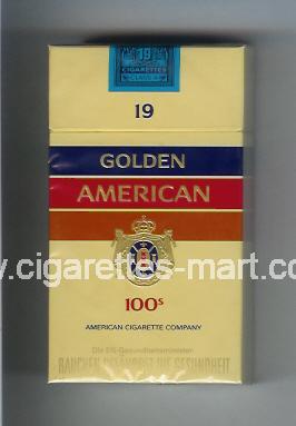 Golden American (german version) (design 1) ( hard box cigarettes )