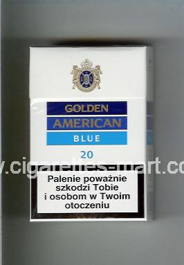 Golden American (german version) (design 2) (Blue) ( hard box cigarettes )