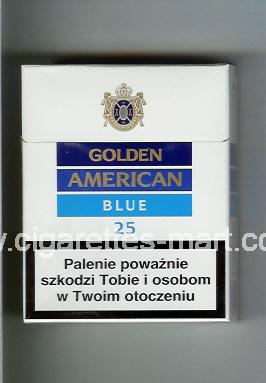 Golden American (german version) (design 2) (Blue) ( hard box cigarettes )