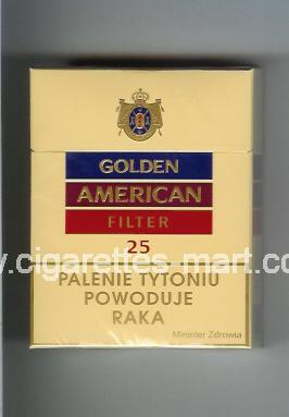 Golden American (german version) (design 2) (Filter) ( hard box cigarettes )