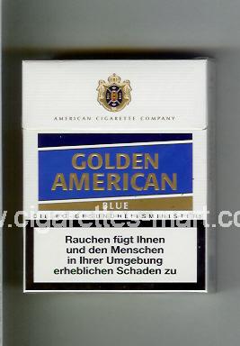 Golden American (german version) (design 3) (Blue) ( hard box cigarettes )