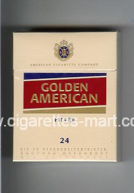 Golden American (german version) (design 3) (Filter) ( hard box cigarettes )