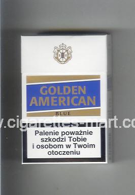 Golden American (german version) (design 3A) (Blue) ( hard box cigarettes )