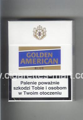 Golden American (german version) (design 3A) (Blue) ( hard box cigarettes )