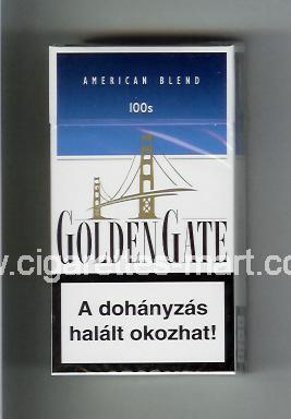 Golden Gate (german version) (design 1) (American Blend) (white & blue) ( hard box cigarettes )