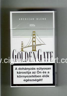 Golden Gate (german version) (design 1) (American Blend) (white & grey) ( hard box cigarettes )