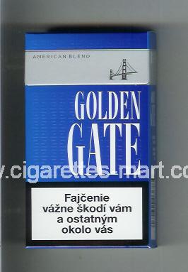 Golden Gate (german version) (design 2) (American Blend) (blue) ( hard box cigarettes )