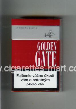 Golden Gate (german version) (design 2) (American Blend) (red) ( hard box cigarettes )