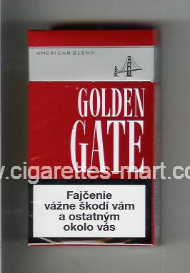 Golden Gate (german version) (design 2) (American Blend) (red) ( hard box cigarettes )